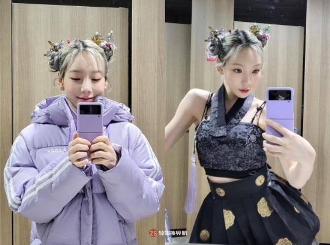 少女时代泰妍发布身着改良版韩服拍摄照，以其特有可爱魅力吸引粉丝目光