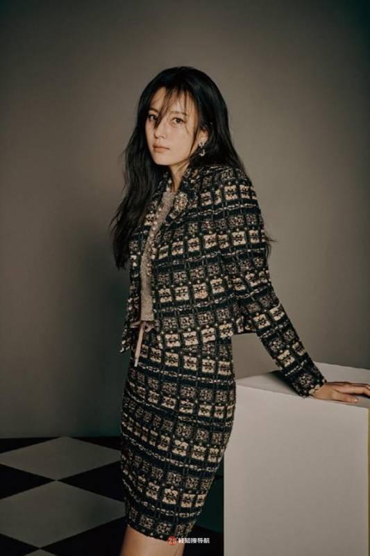 韩孝周为代言女装休闲品牌拍摄最新宣传照，职场知性女神气场画面感十足