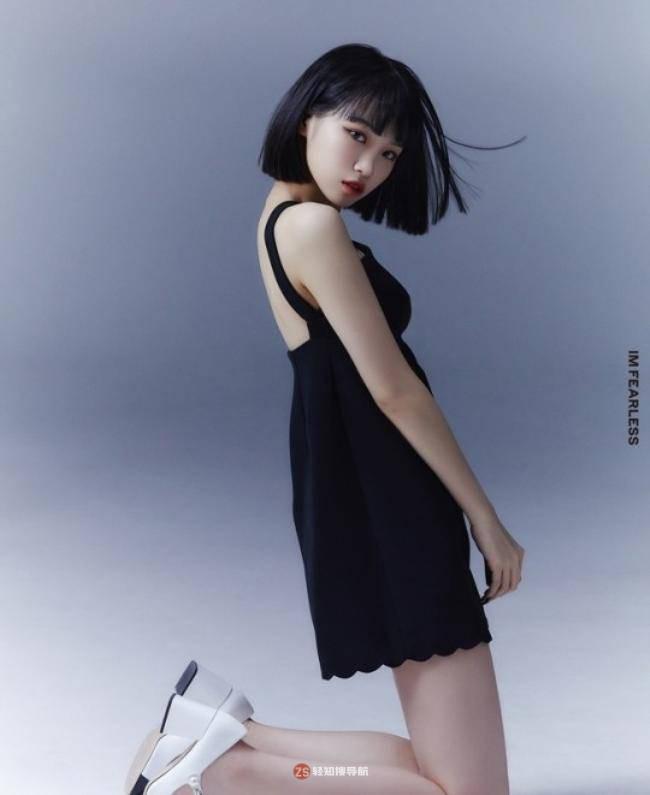 LE SSERAFIM公布组合队长金采源写真。LE SSERAFIM女团五月正式出道