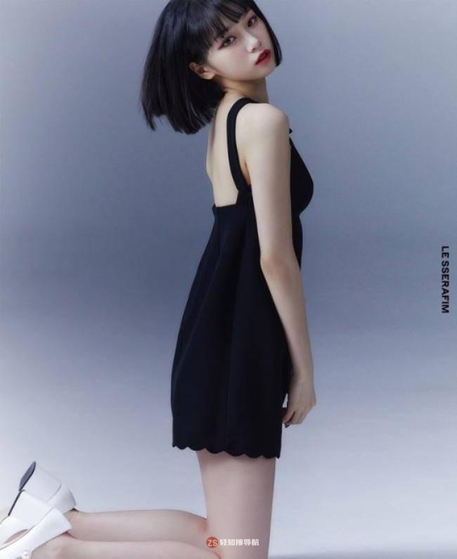 LE SSERAFIM公布组合队长金采源写真。LE SSERAFIM女团五月正式出道